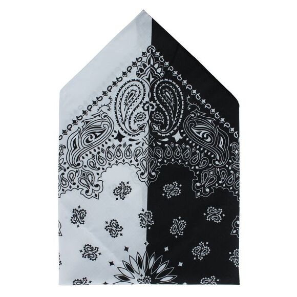 CTM Split Paisley Print Bandana - Picture 2 of 3